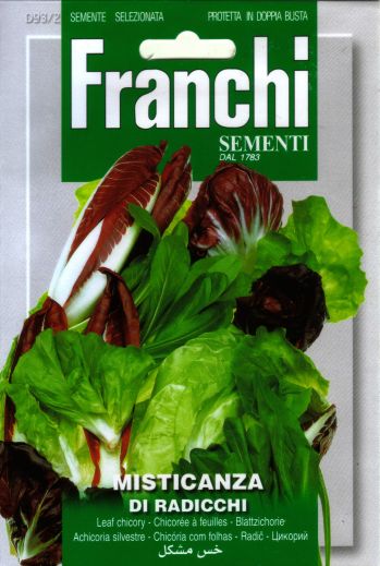チコリ12種ミックス Misticanza Radicchi No 14 Franchi社の種