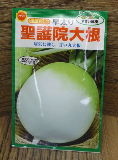 病気に強く 甘い丸い大根 早太り聖護院大根 種子シリーズ