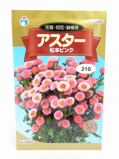 花壇 切花 鉢植用 アスター 松本ピンク 種子シリーズ